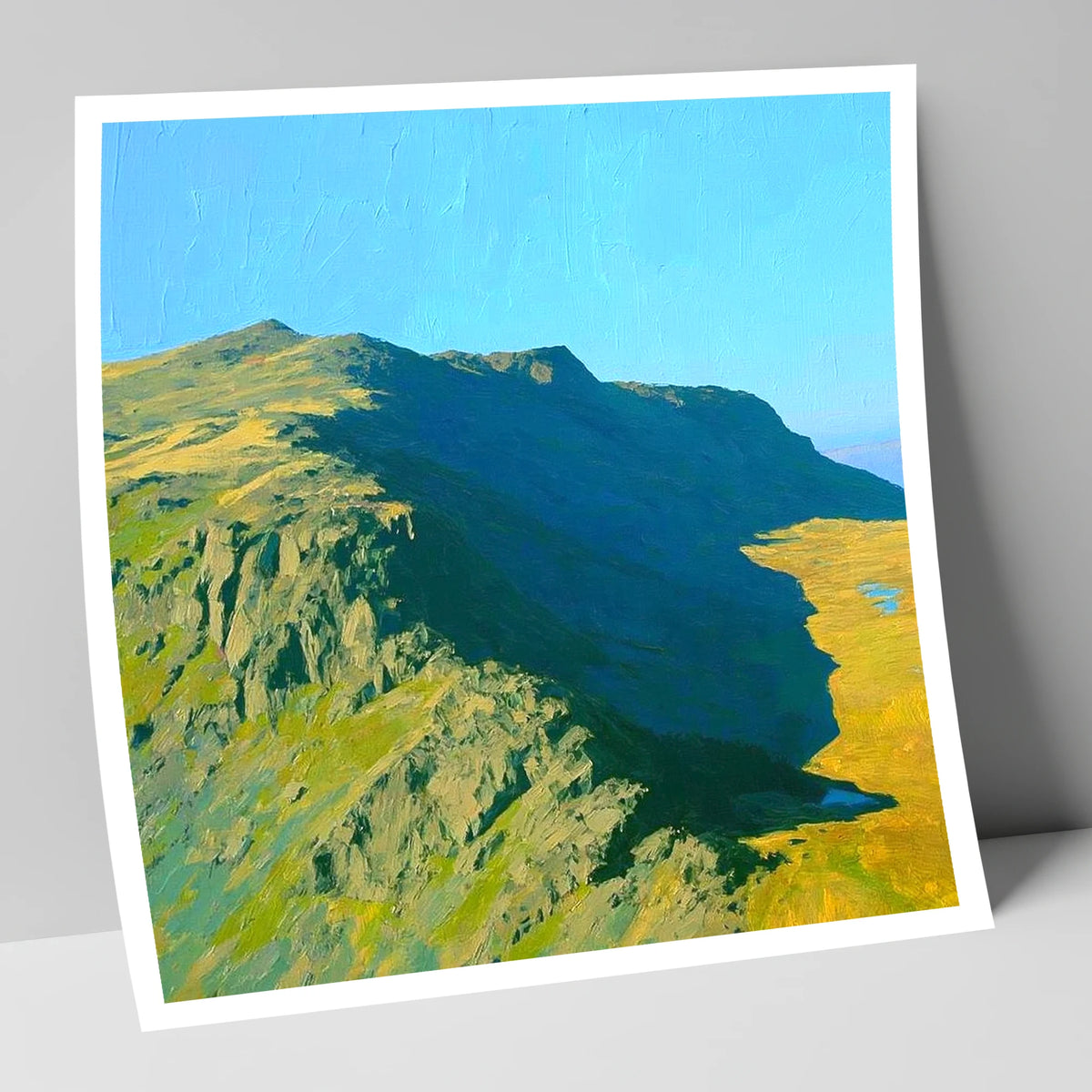 Thunacar Knott Ridge and Crags lake district fell art print
