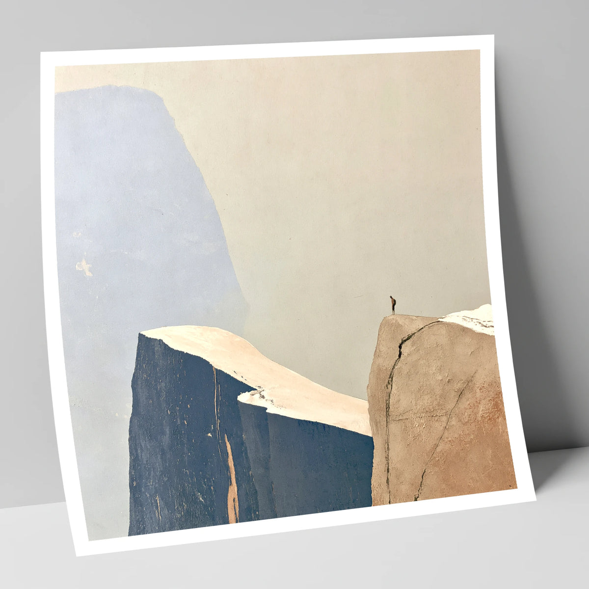 Fell Walker on Ochre Ridge lake district walking art print
