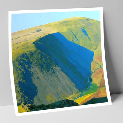 Branstree Fell and Valley Shadows lake district fell art print