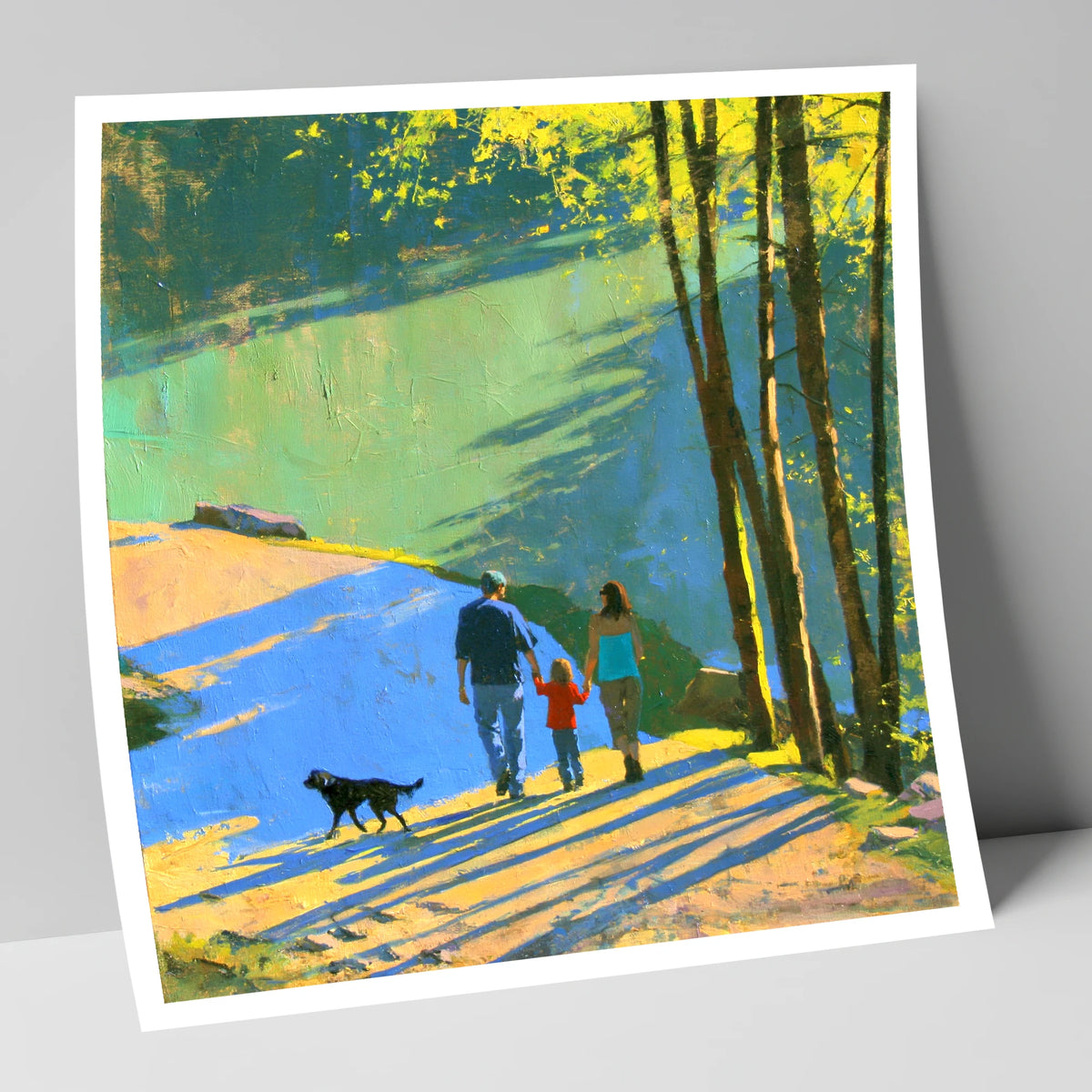 Sunlit Aira Force Dog Walk gifts for dog walkers art print