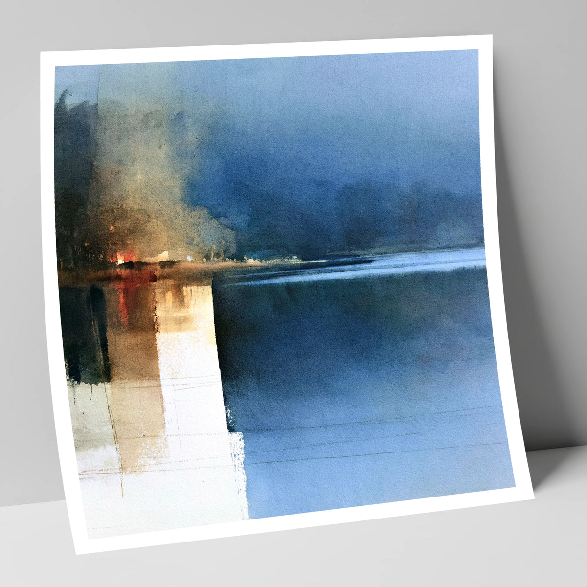Indigo Lake Reflections at Dusk lake district lake art print