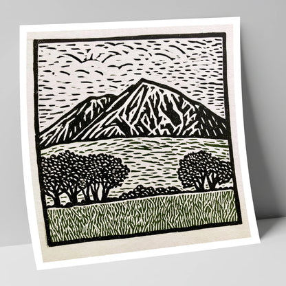 Bold Blencathra in High Contrast lake district fell art print