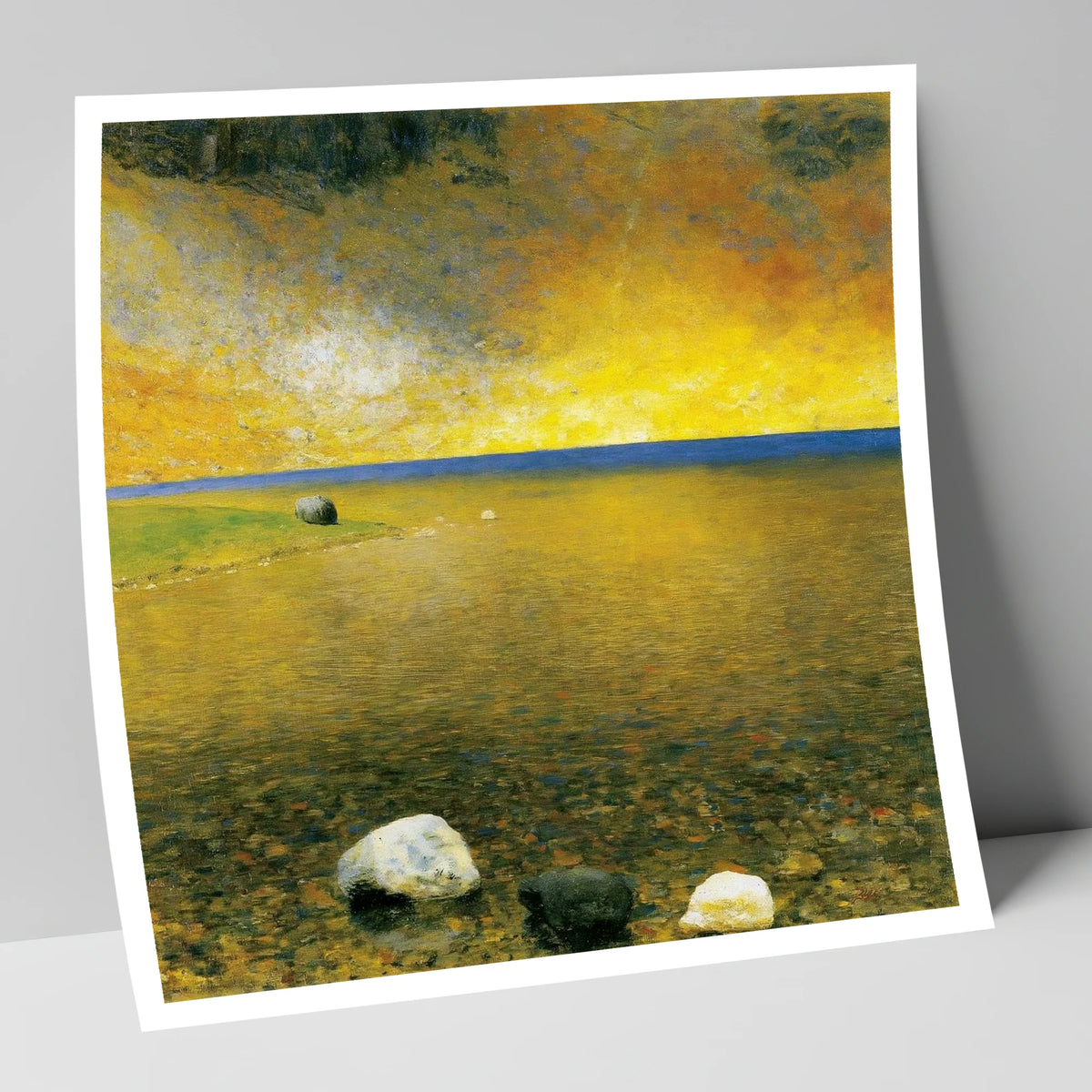 Golden Sky Over Easedale Tarn lake district lake art print