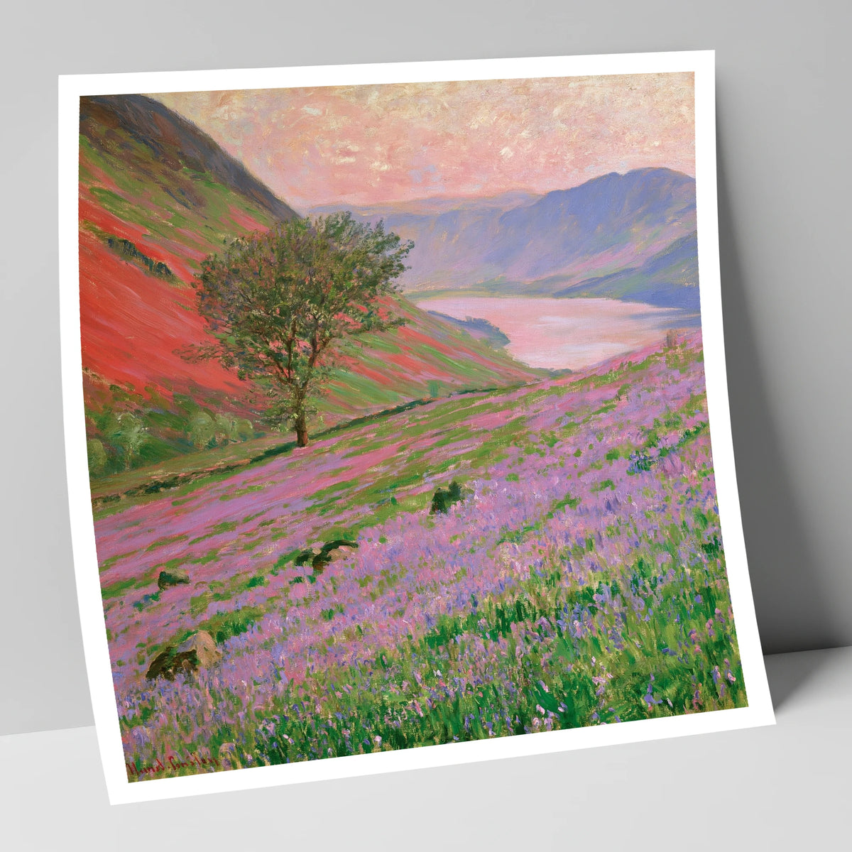 Lavender Fells Above Crummock Water lake district lake art print