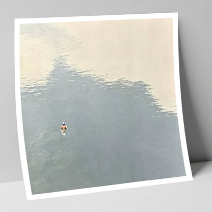 Lone Swimmer on Windermere windermere wall art art print