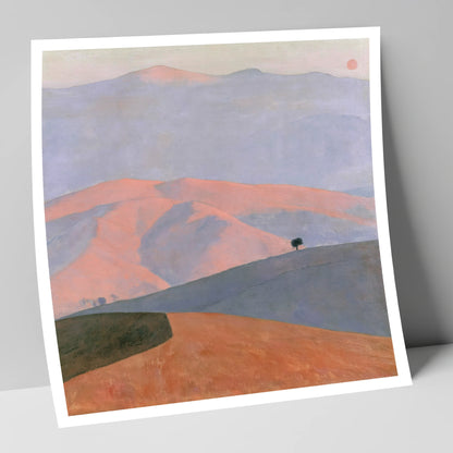 Pastel Fells in Evening Light lake district sky art print
