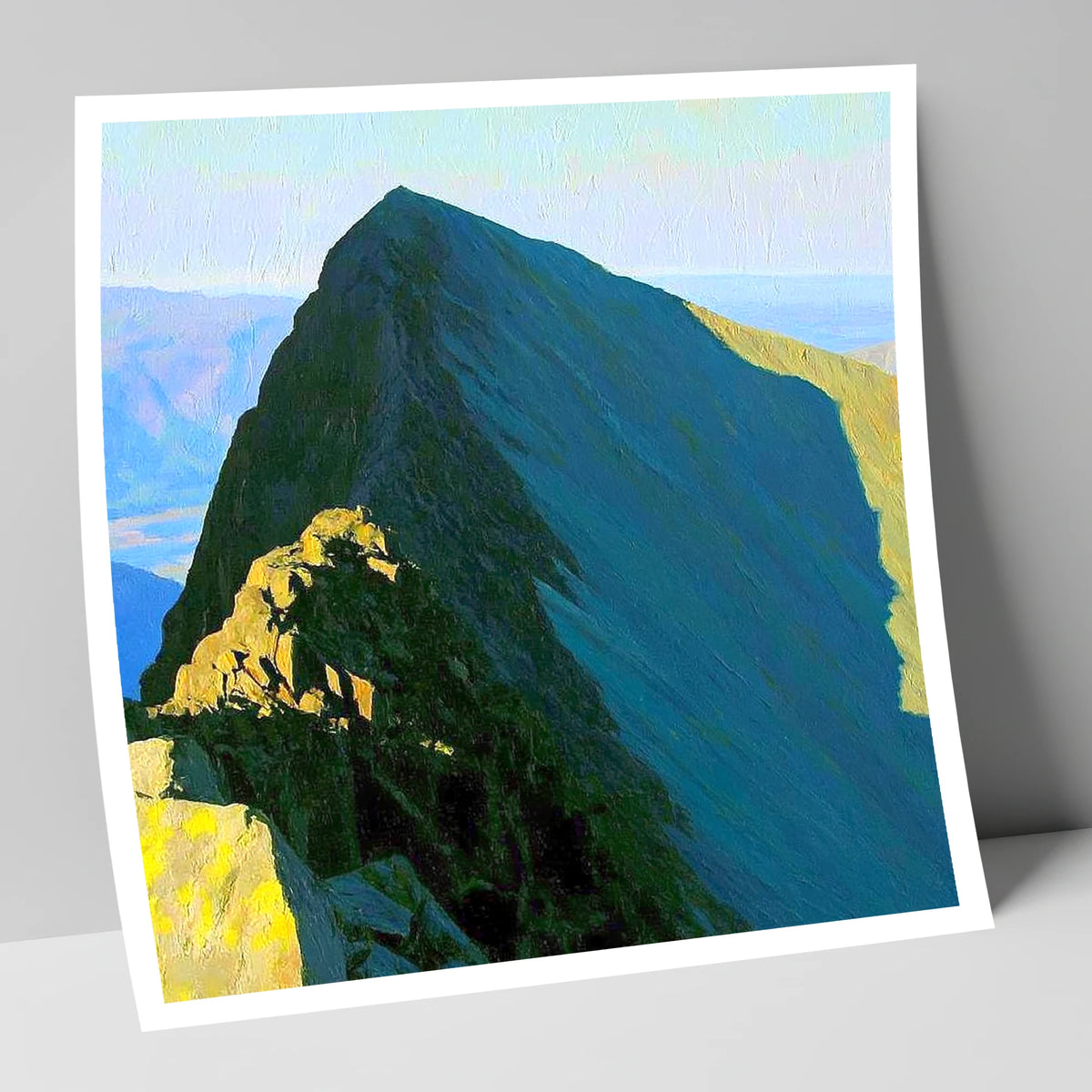 Steeple Peak in Dramatic Light lake district fell art print