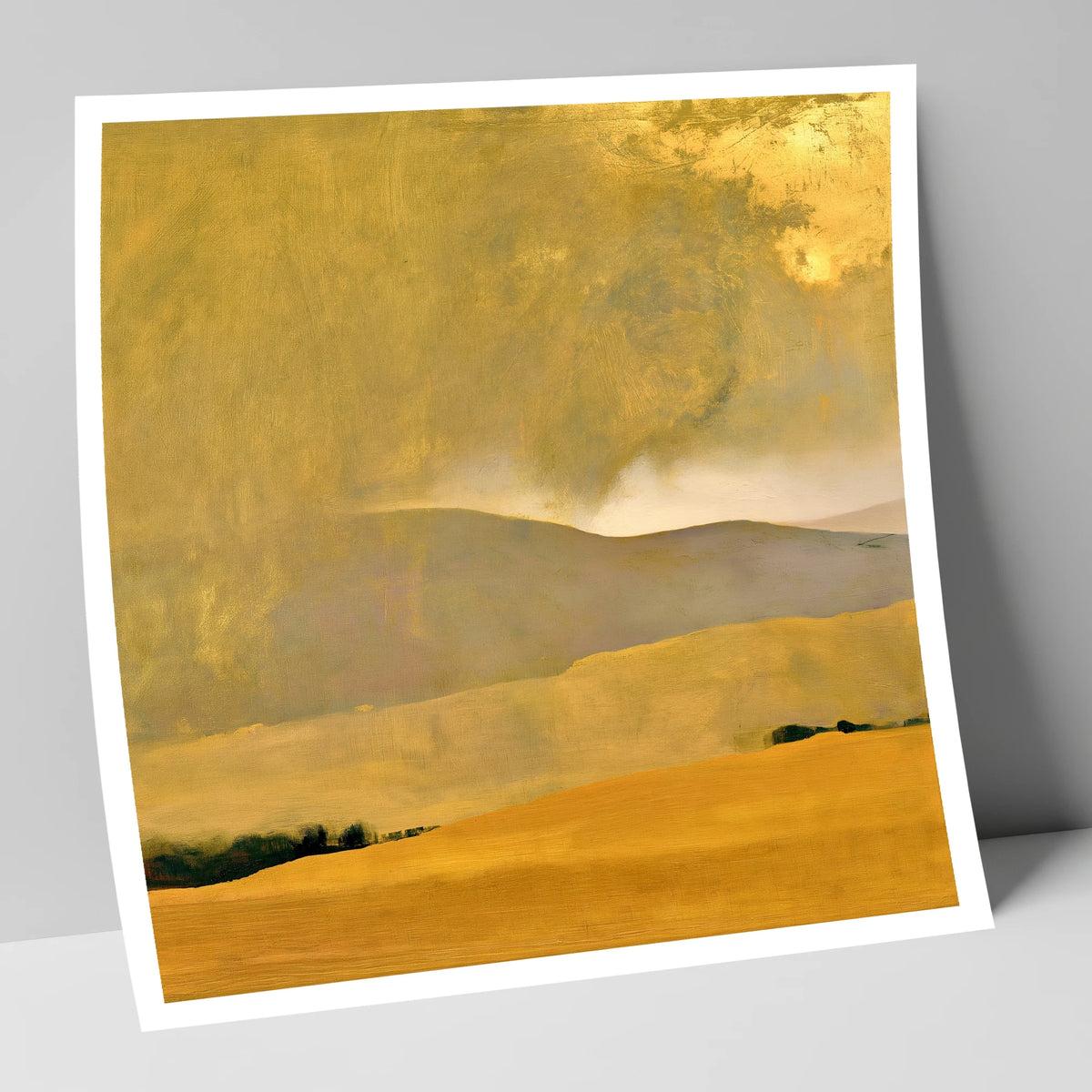 Golden Storm Over Lakeland Fells lake district sky art print
