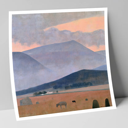 Pastel Storm Over the Fells lake district sky art print