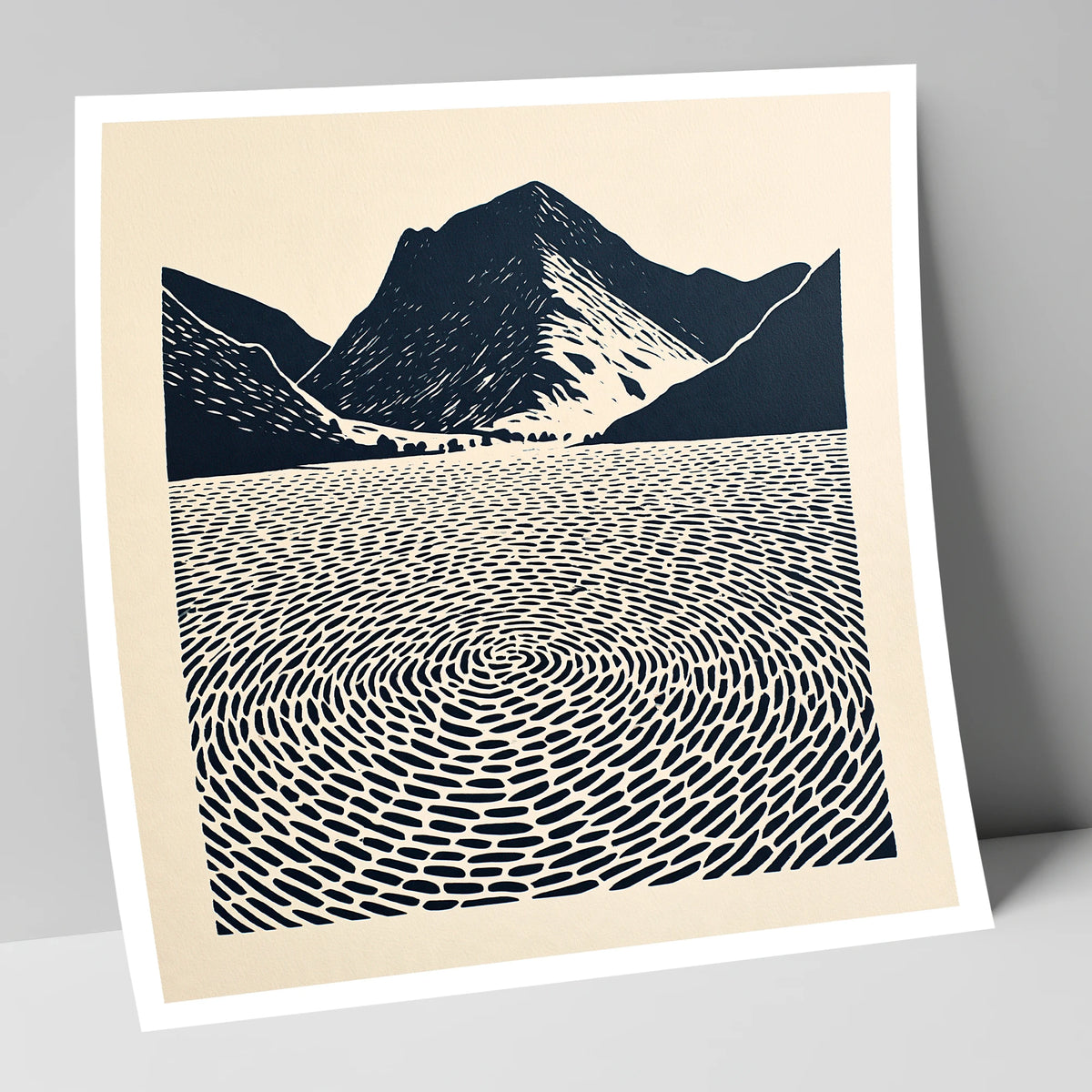 Swirling Water at Buttermere lake district lake art print