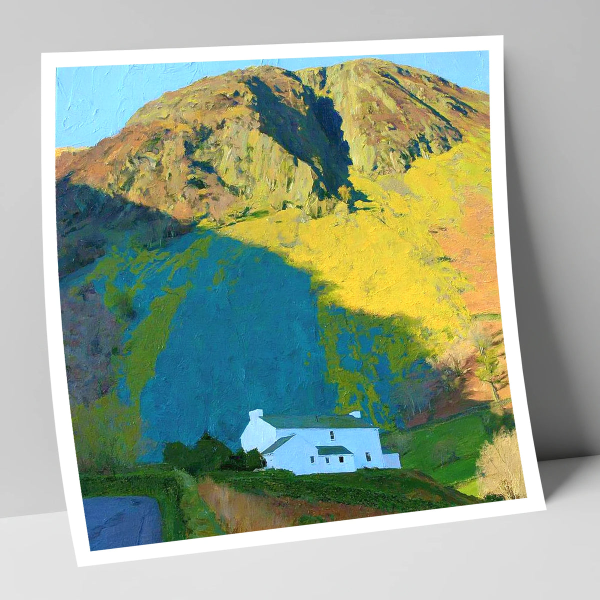 Striking Shadows on Barf Fell lake district fell art print