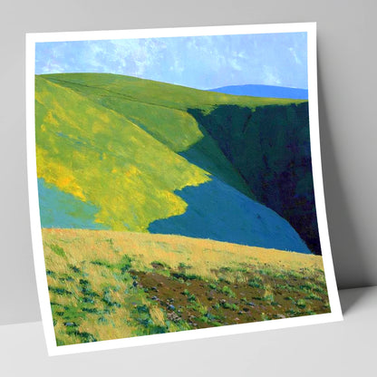 Vibrant Slopes of Meal Fell lake district fell art print