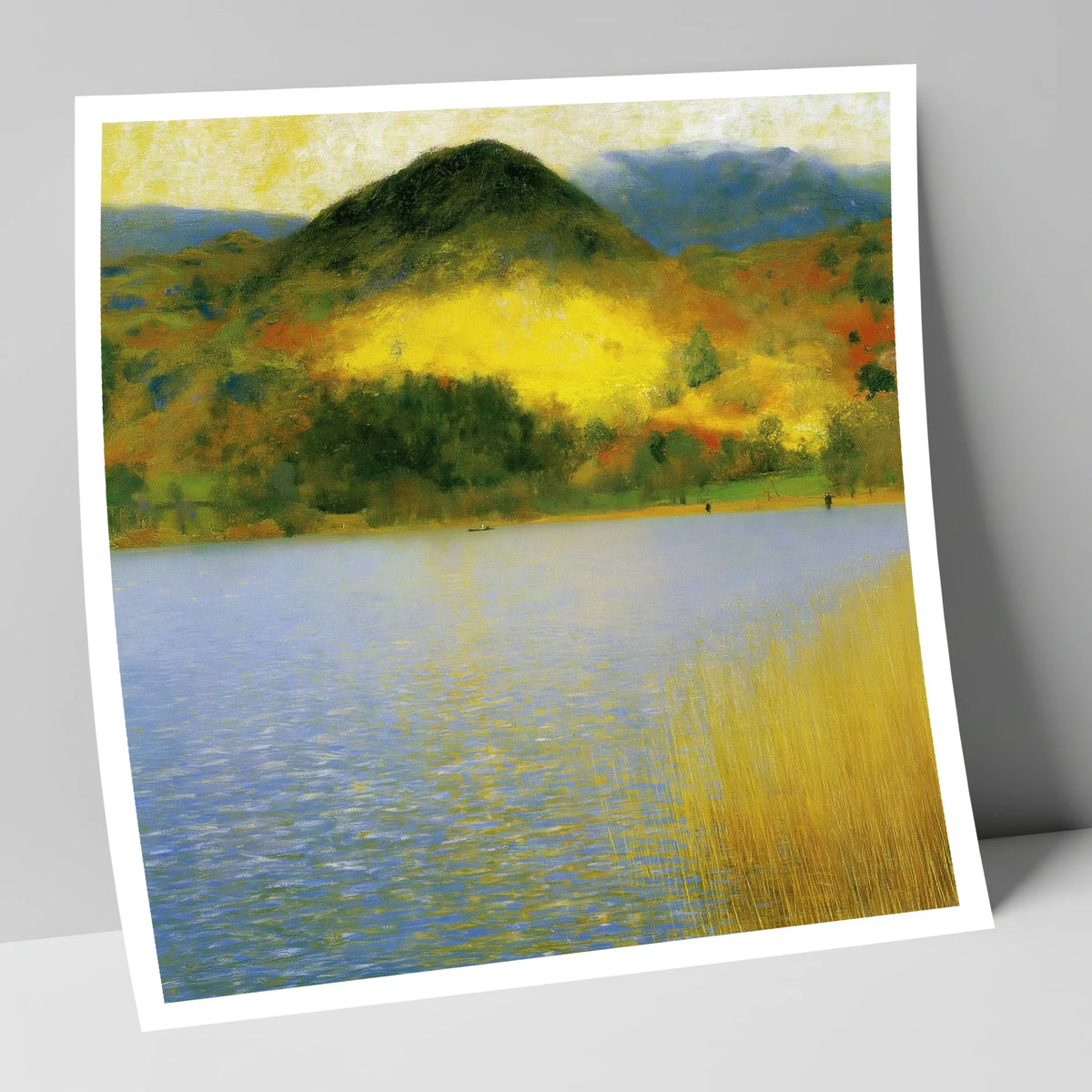 Grasmere Beneath Glowing Fells lake district lake art print