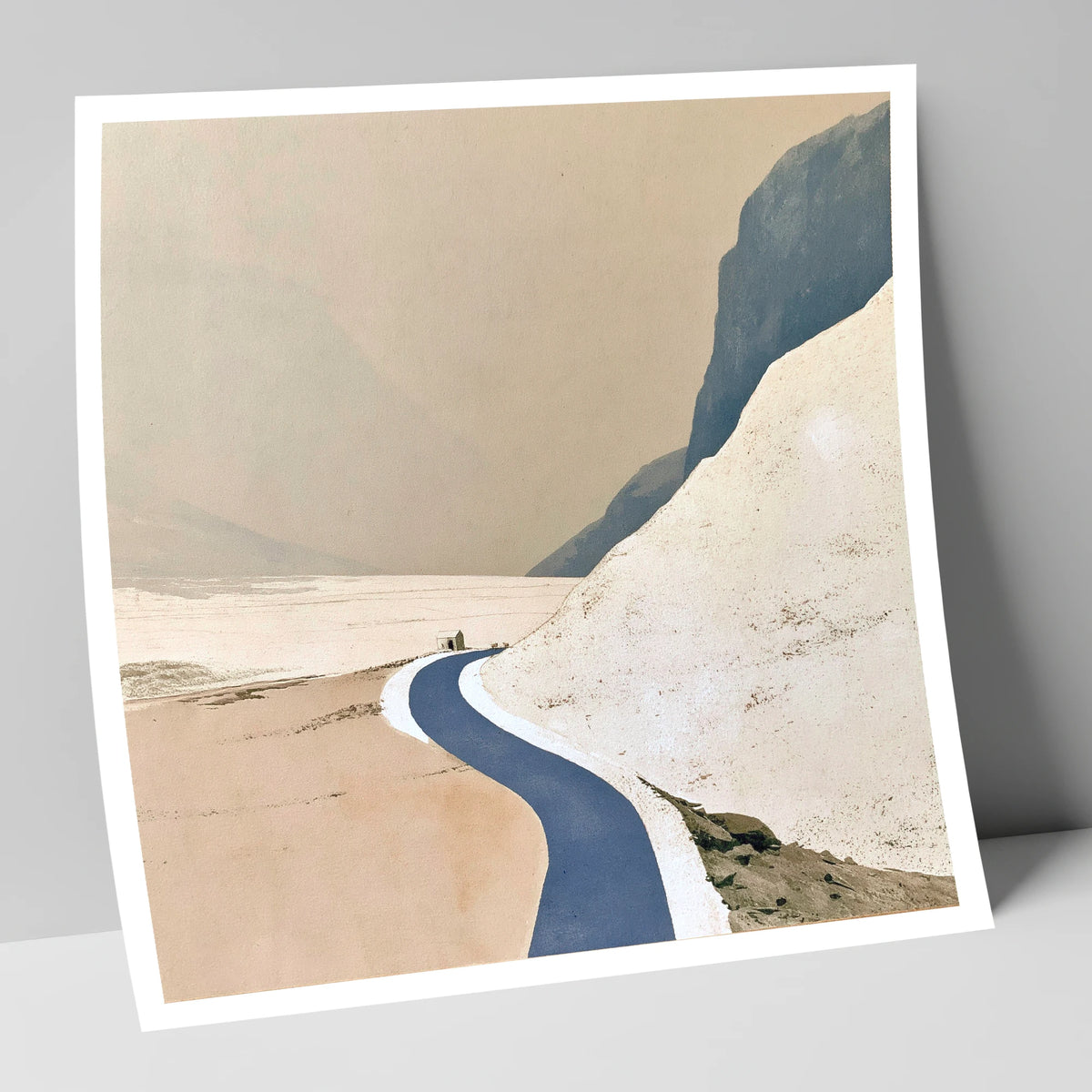 Blue Mountain Road to the Bothy lake district valley art print
