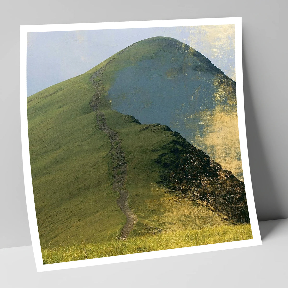 Cat Bells in Burnished Gold lake district fell art print