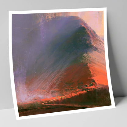 Great Gable In Russet And Indigo lake district fell art print
