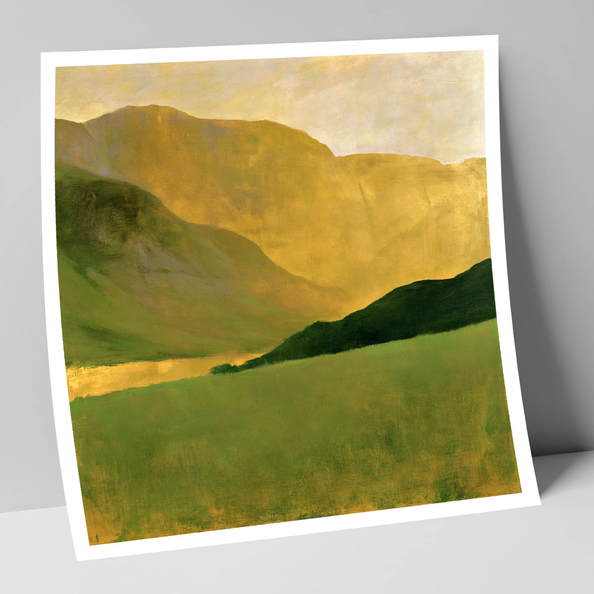 Golden Fells And Green Valley lake district valley art print