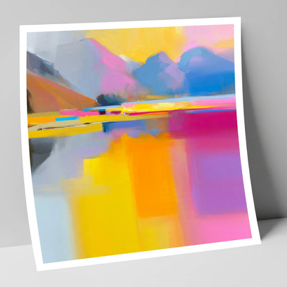 Vibrant Loweswater Reflections lake district lake art print