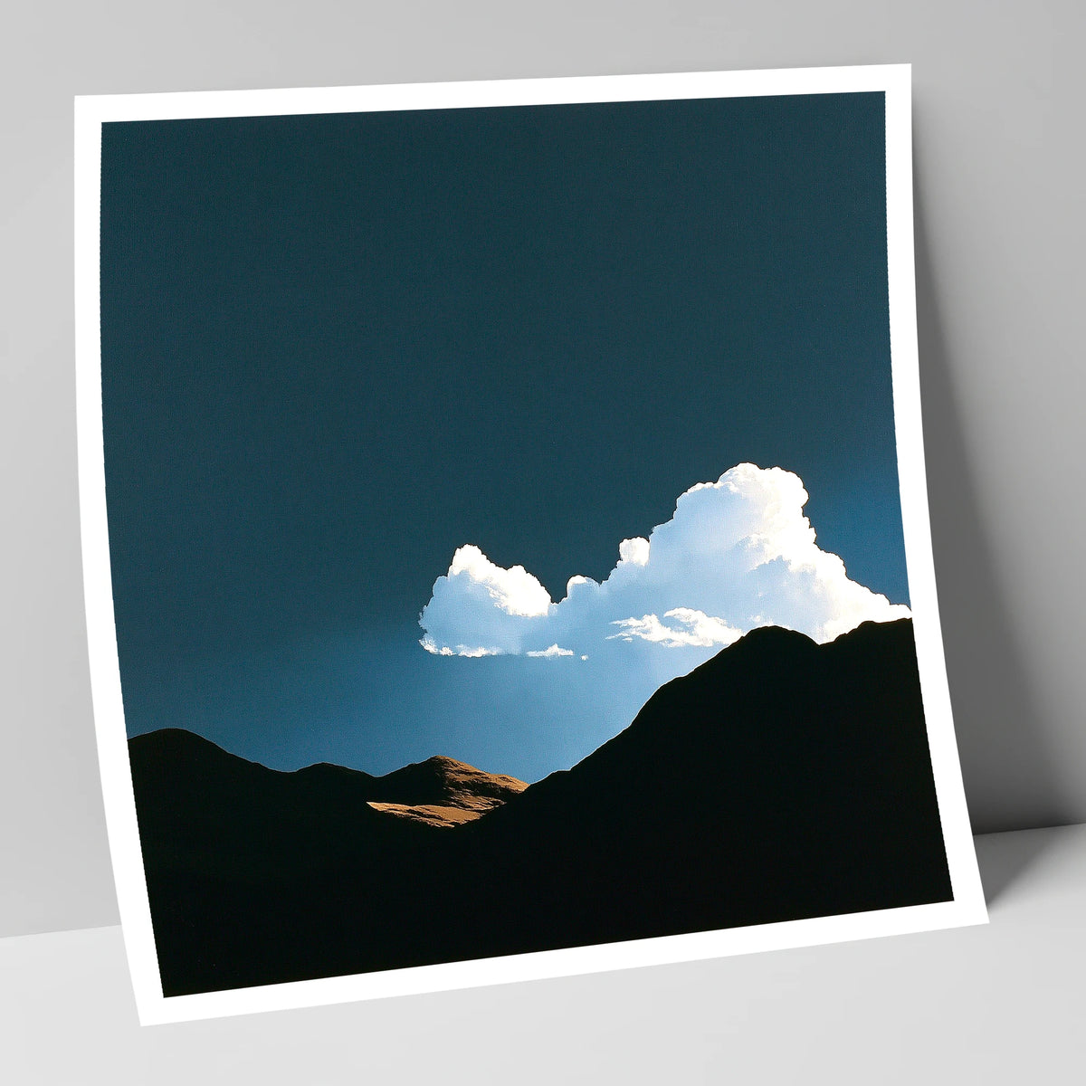 Storm Cloud Over Silhouetted Fells lake district sky art print