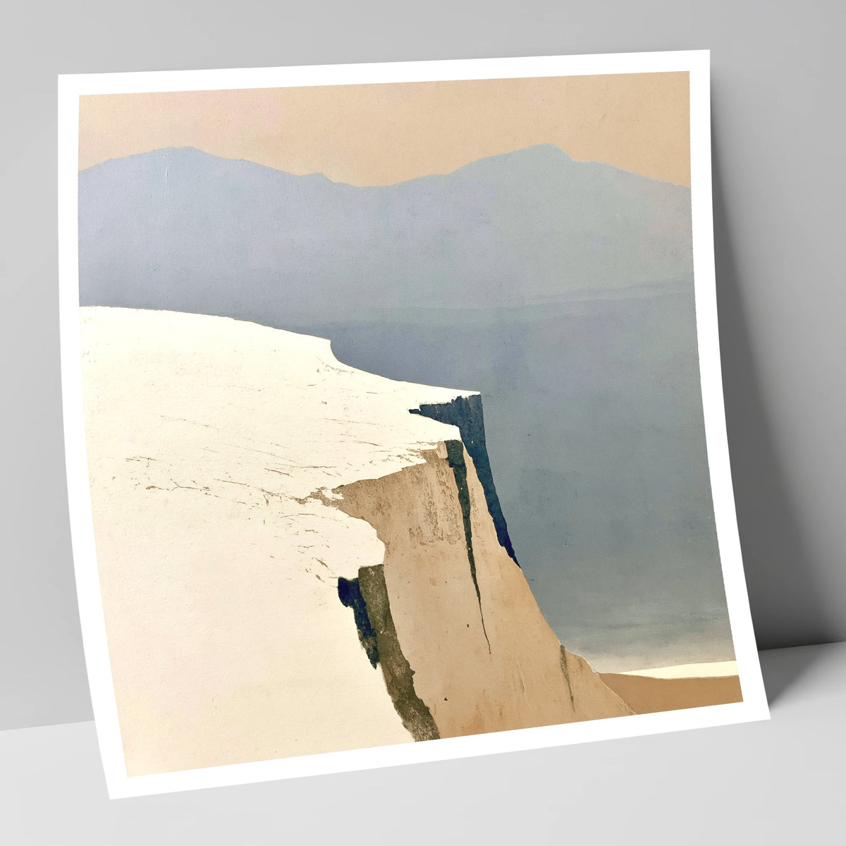 Snowy Fell Edge and Distant Peaks lake district fell art print