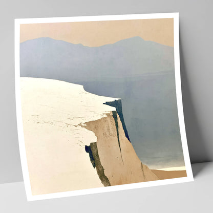 Snowy Fell Edge and Distant Peaks lake district fell art print