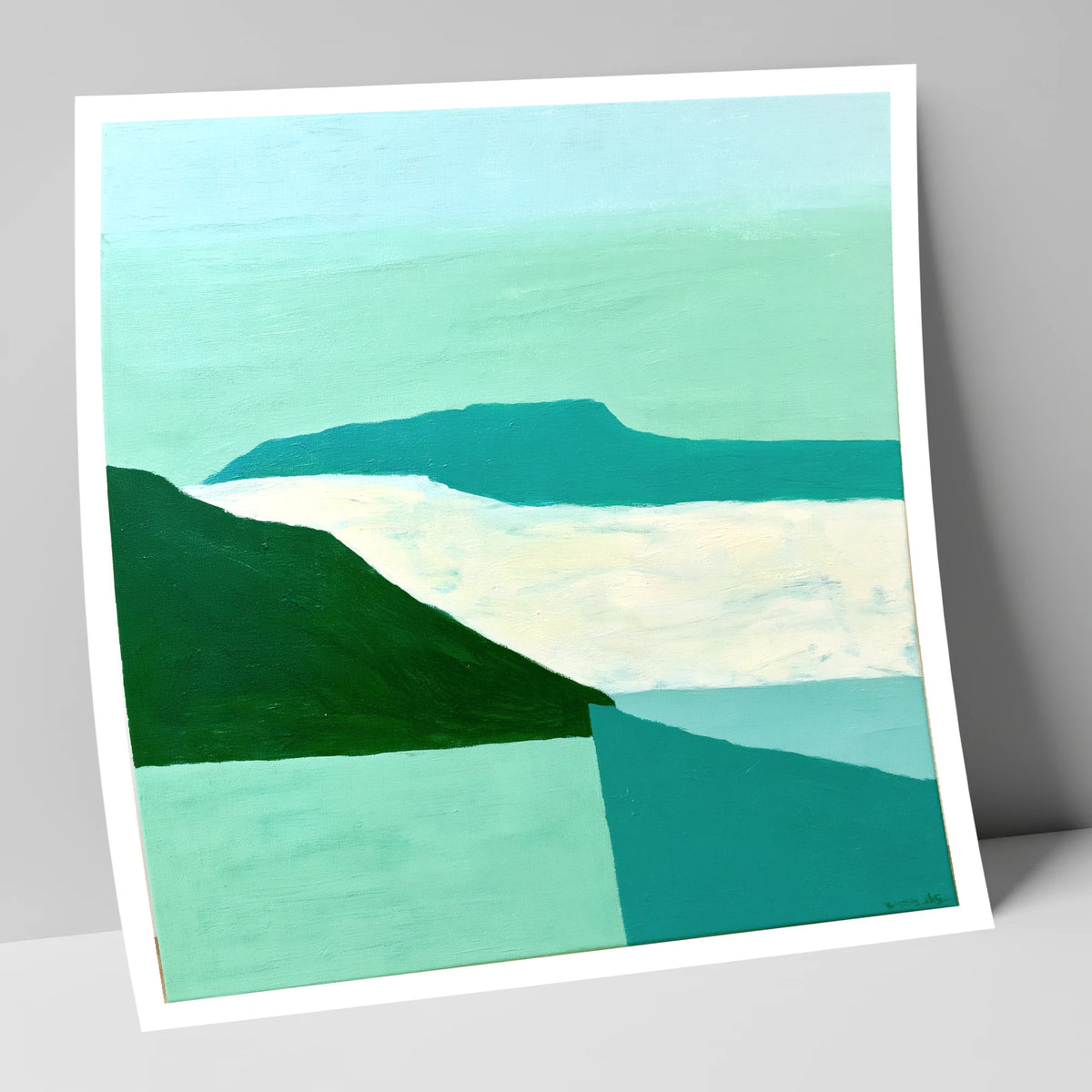 Modern Helvellyn Cloud Inversion lake district sky art print