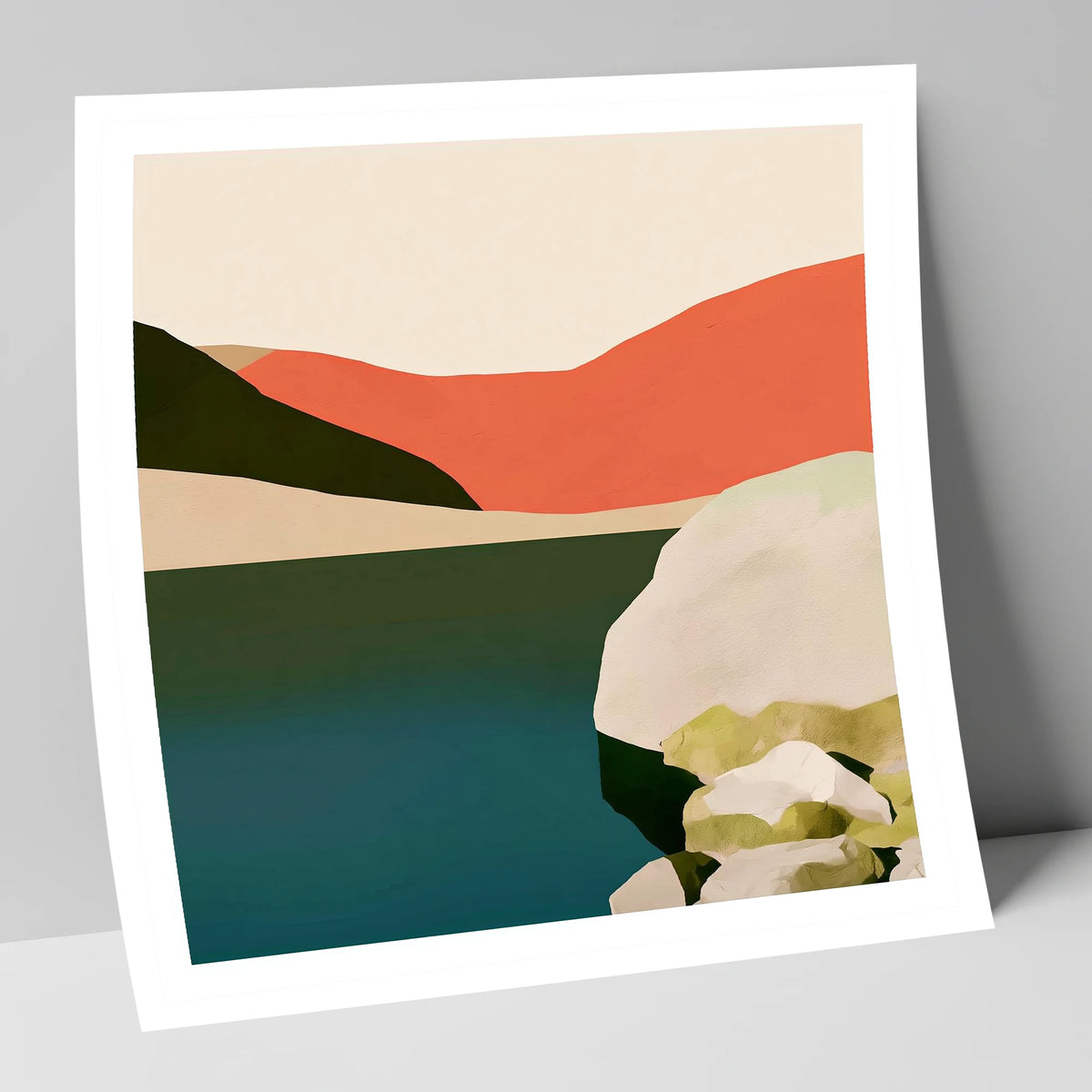 Terracotta Fells at Easedale Tarn lake district lake art print