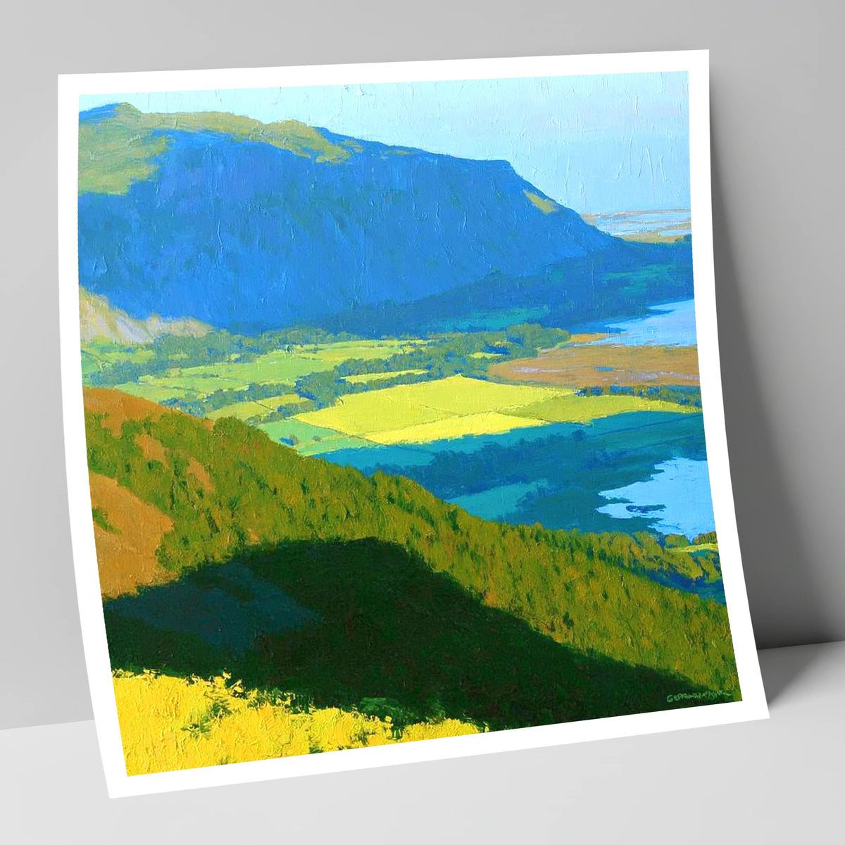 Ullock Pike Over Sunlit Fields lake district fell art print