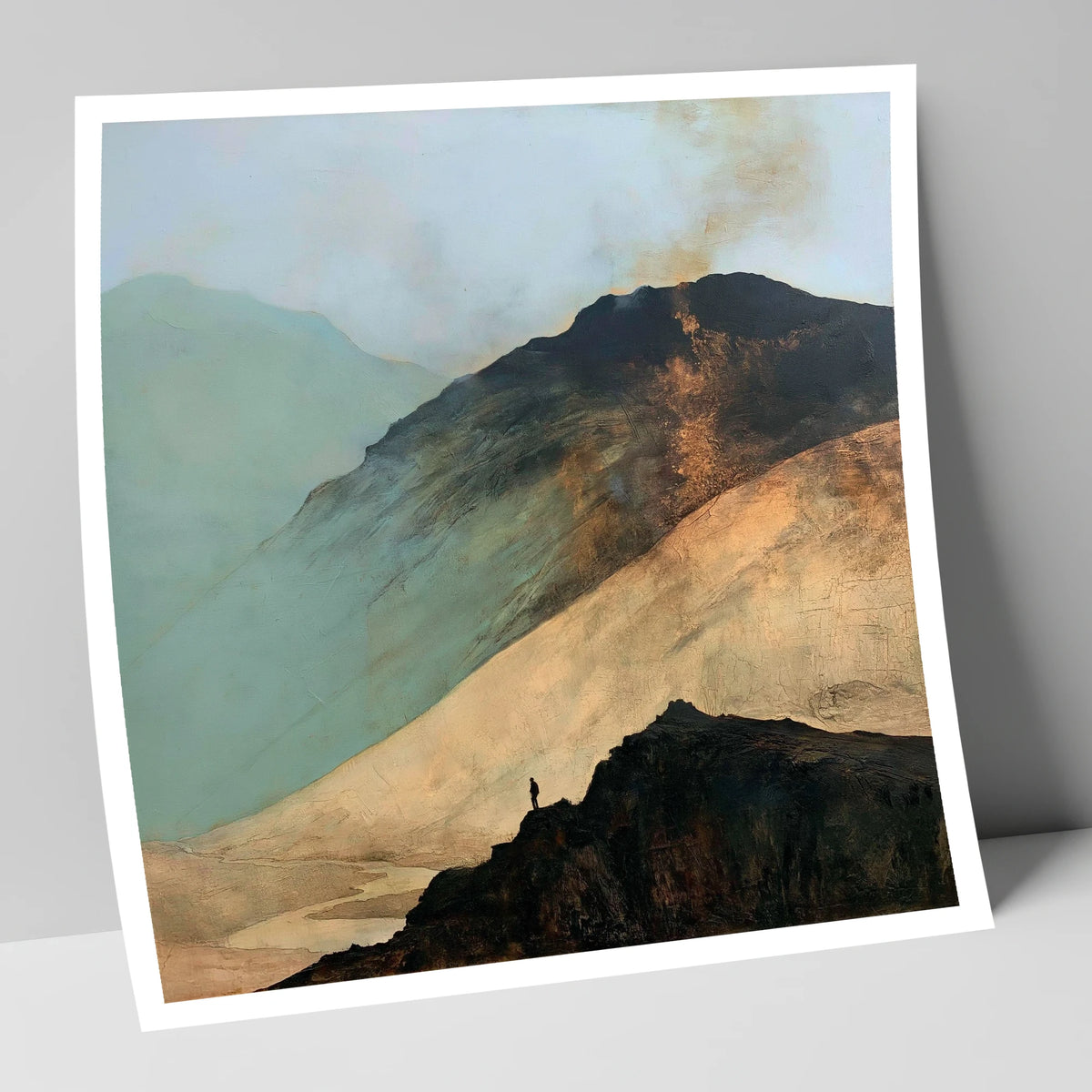 Great Gable and Westmorland Cairn lake district fell art print