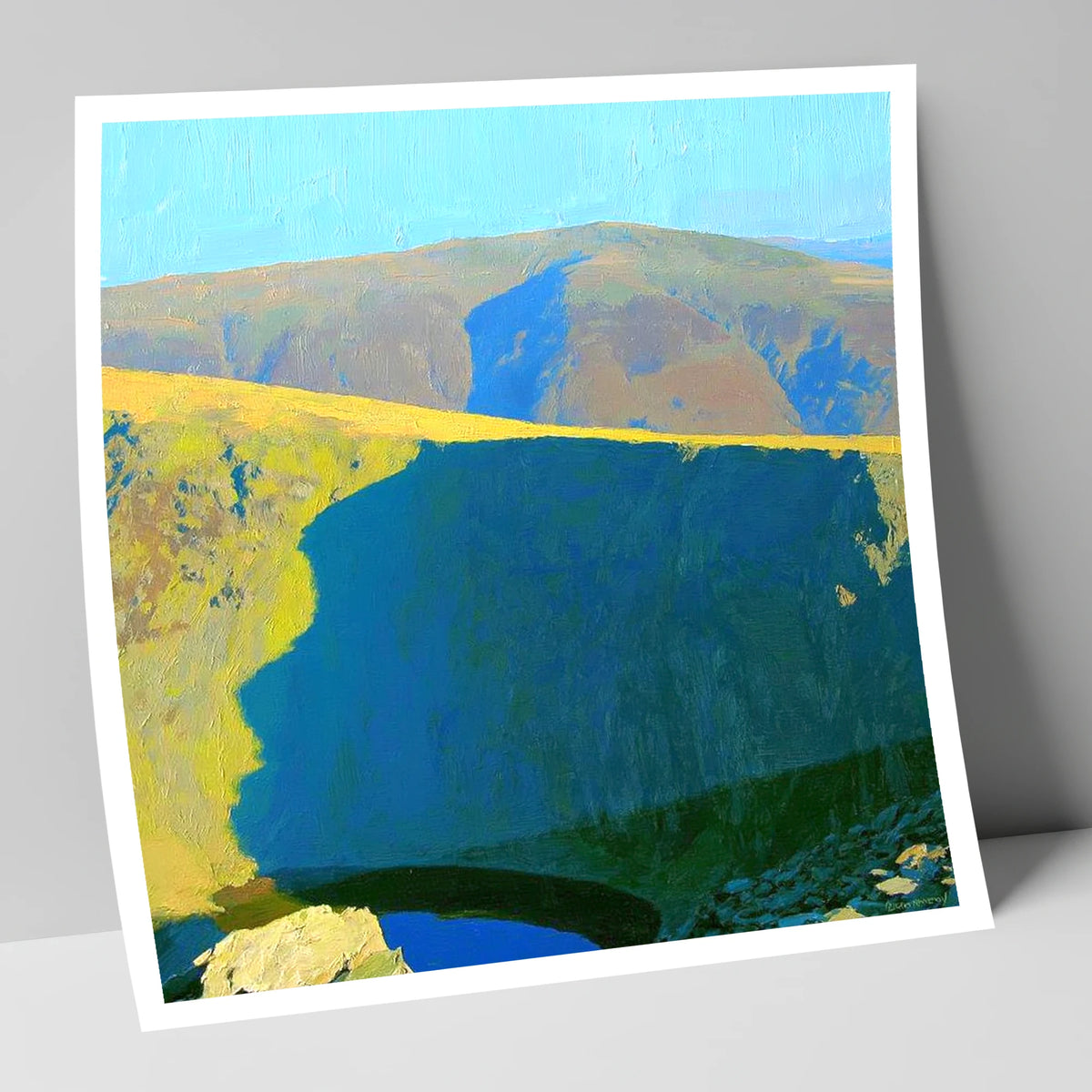 Sunlight Over High Street Crags lake district fell art print