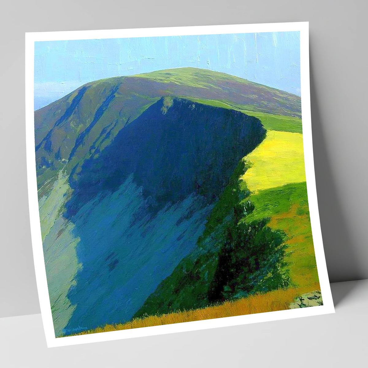 Vibrant Shadows on Bakestall Fell lake district fell art print