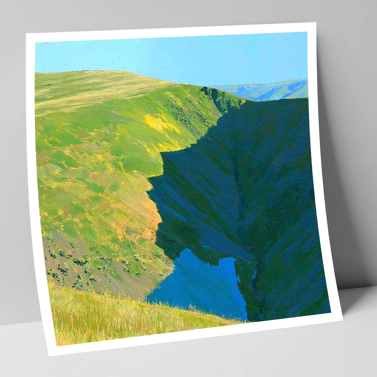 Souther Fell Deep Valley Cleft lake district fell art print