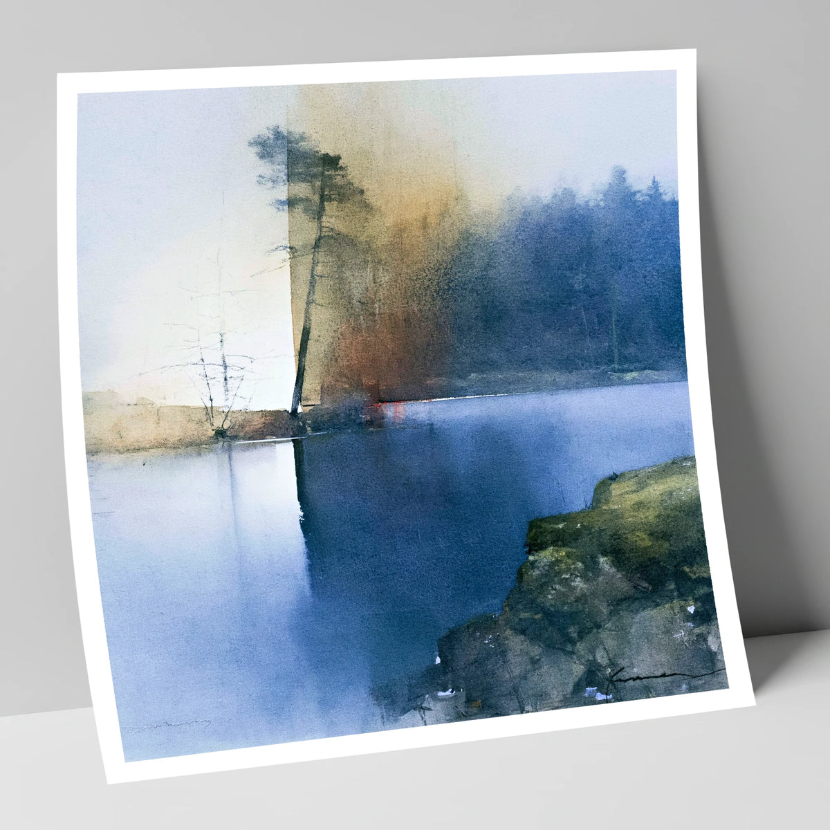 Indigo Tarn Hows Leaning Pine lake district lake art print