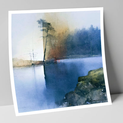 Indigo Tarn Hows Leaning Pine lake district lake art print