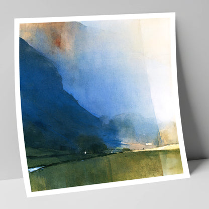 Valley Fells In Indigo Shadow lake district valley art print