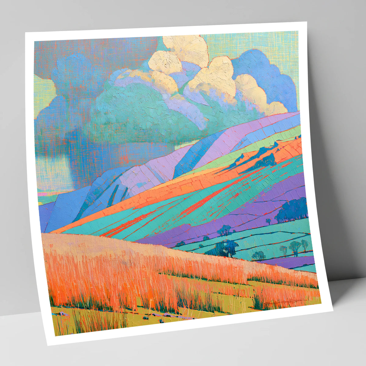 Storm Clouds Over Vivid Fells lake district sky art print