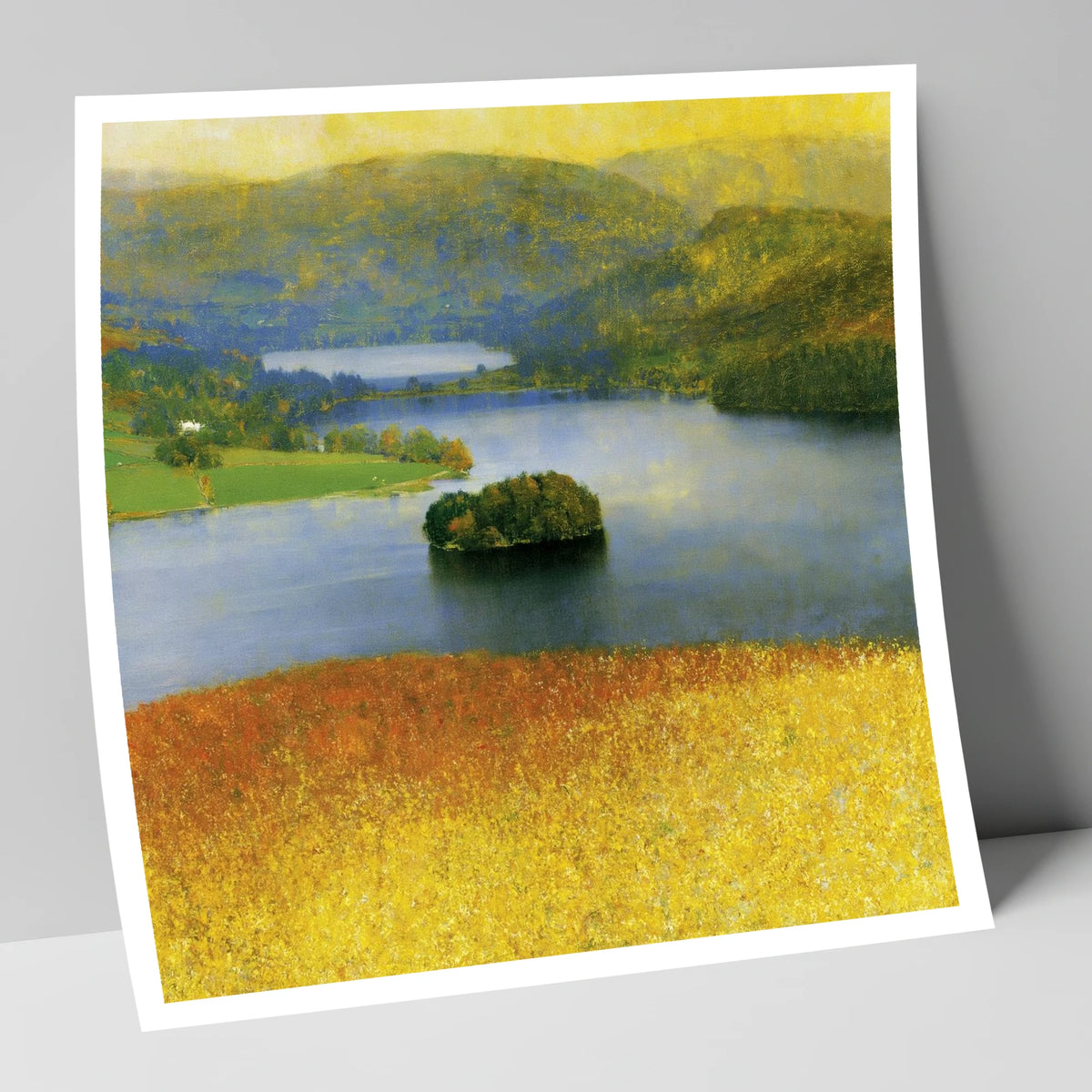 Luminous Grasmere From The Fells lake district lake art print
