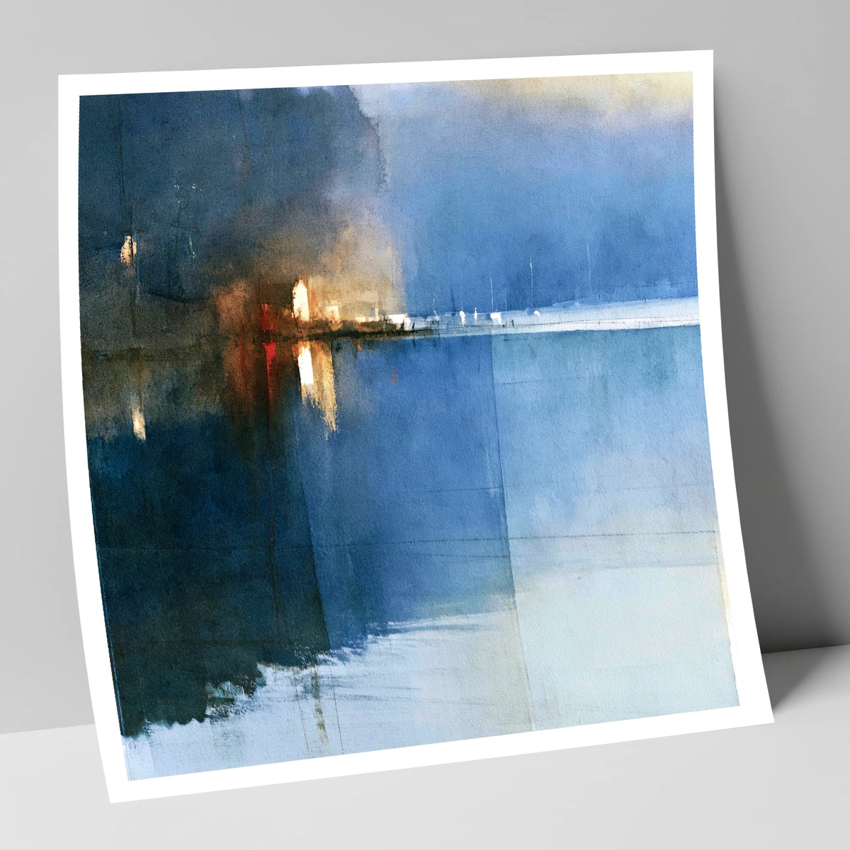 Indigo Lake Shore at Dusk lake district lake art print