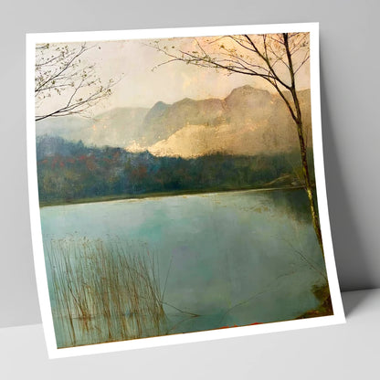Gilded Light Over Elter Water lake district lake art print