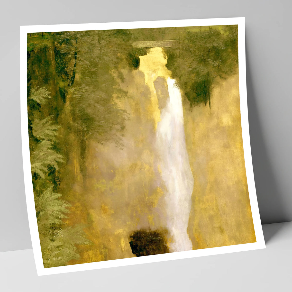 Golden Light at Aira Force lake district waterfall art print