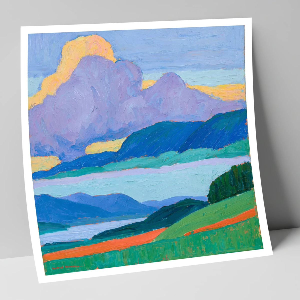 Violet Storm Clouds Over Fells lake district sky art print