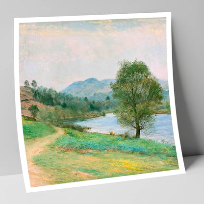 Tarn Hows in Spring Light lake district lake art print
