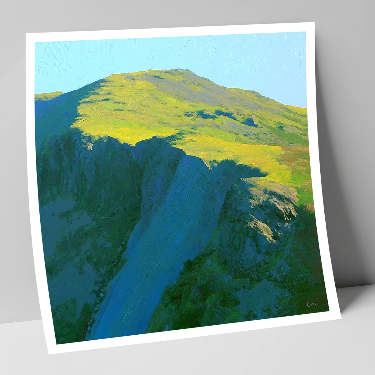 Pike of Blisco Sunlit Summit lake district fell art print