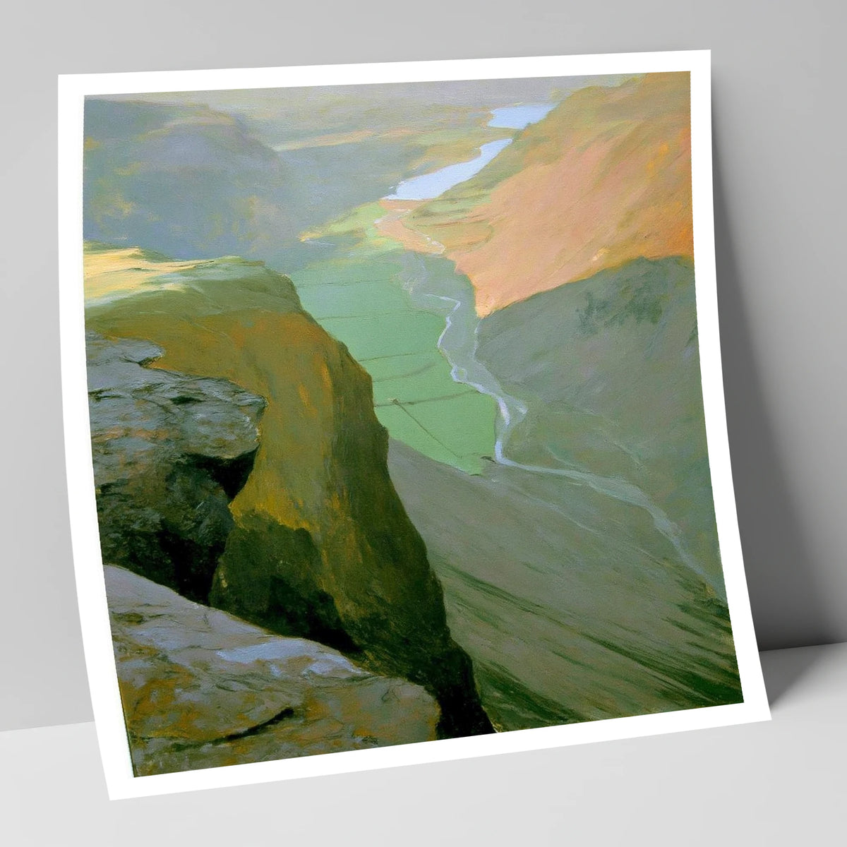 Great Gable High Valley View lake district fell art print
