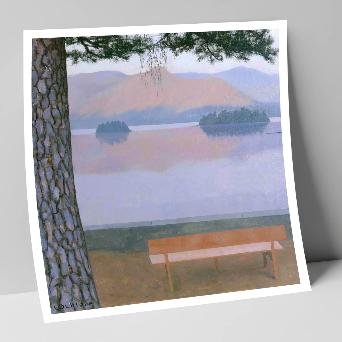 Derwentwater Dusk from Friar's Crag lake district village art print