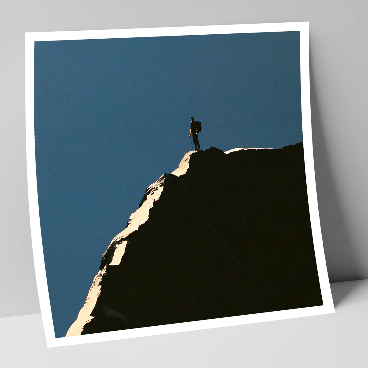 Lone Walker on Striding Edge lake district walking art print