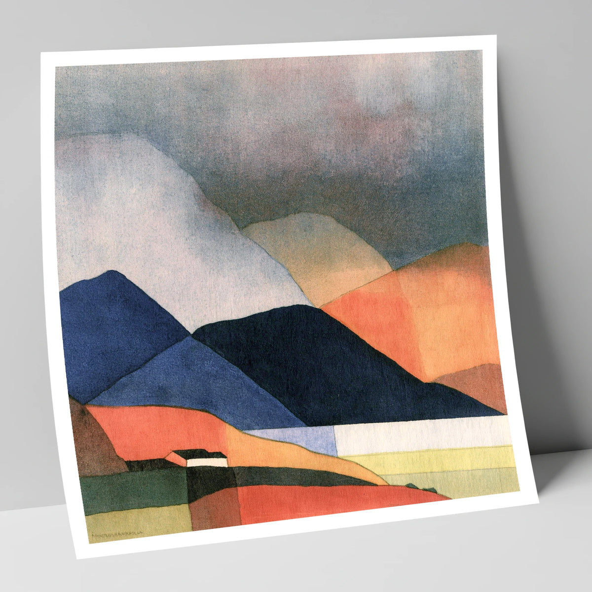 Indigo Fells Under Stormy Skies lake district sky art print