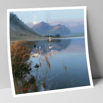 Still Reflections at Loweswater lake district lake art print