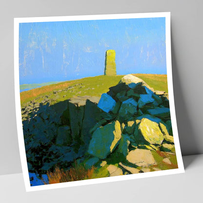Sunlit Pillar on Lank Rigg lake district fell art print