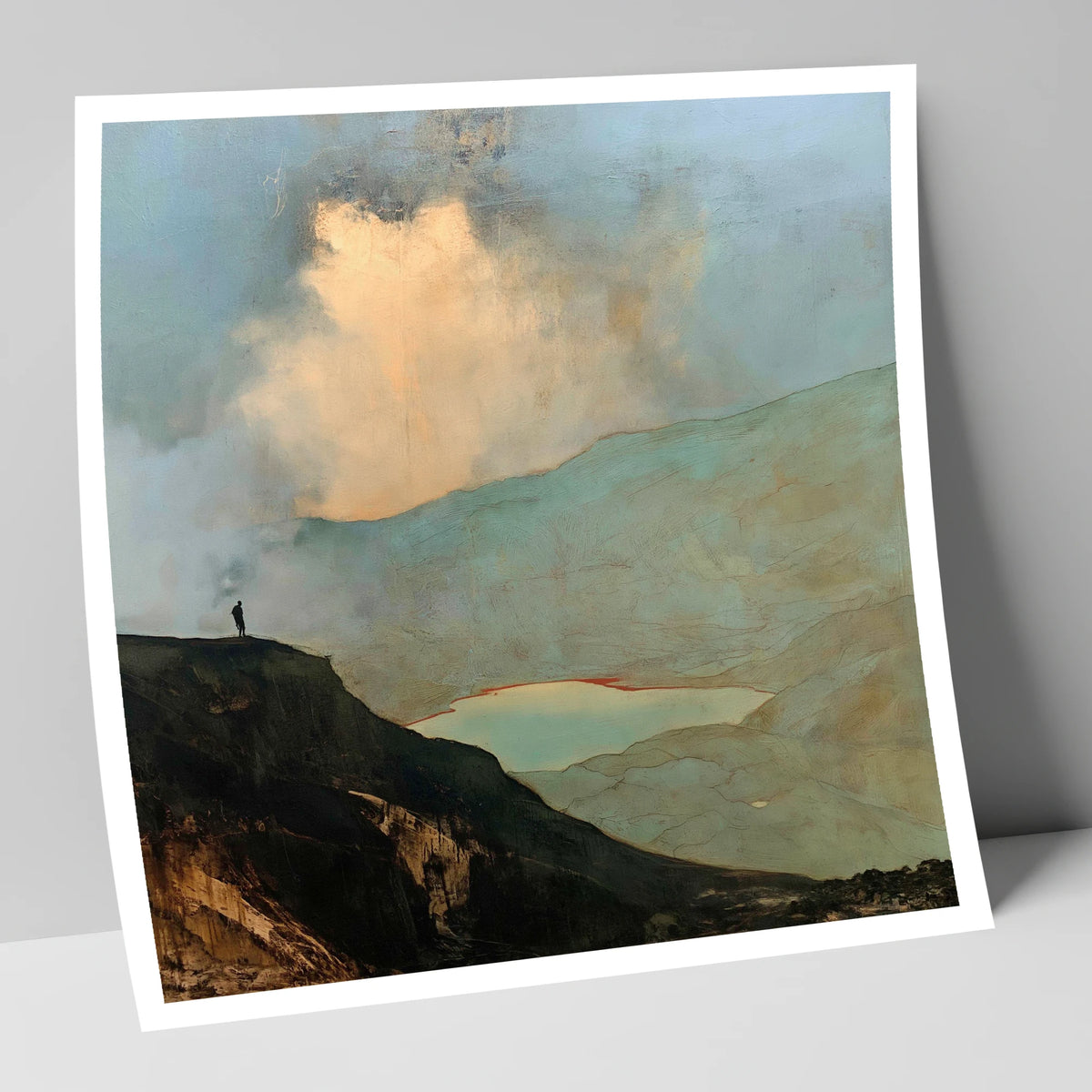 Golden Cloud Break Above Helvellyn lake district fell art print